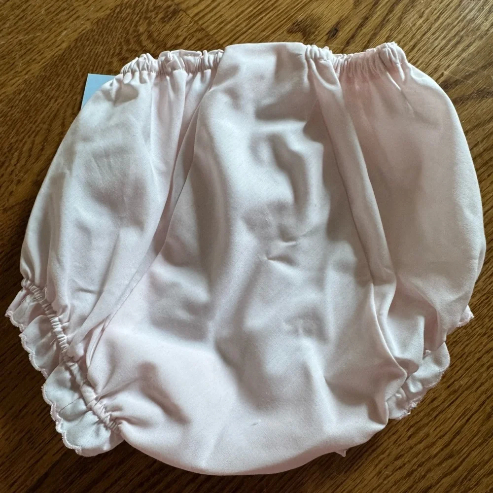 Pink Ruffled Baby Bloomers - Picture 2 of 3